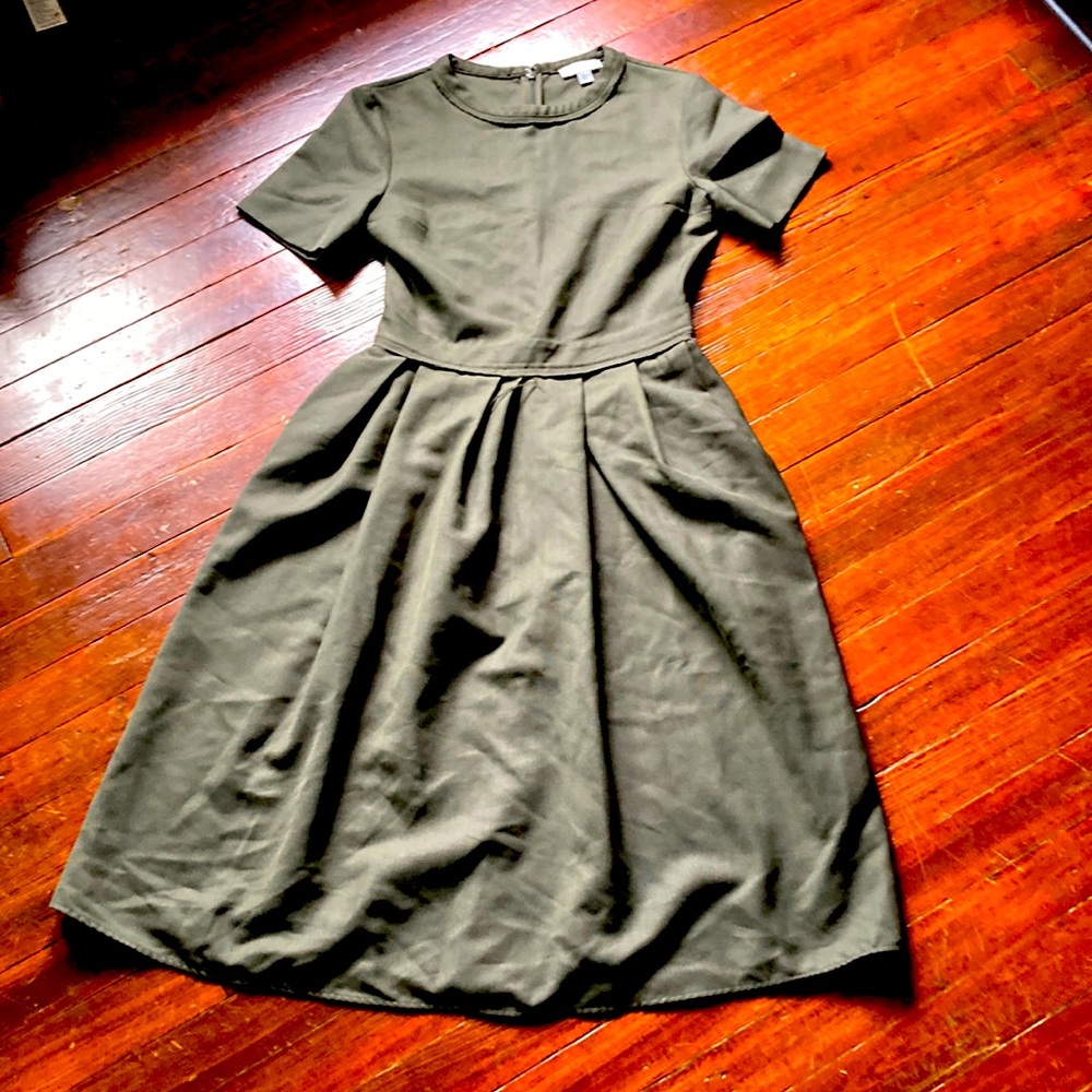 COS Sage Green Midi Dress
